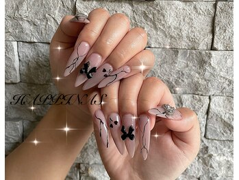 ハピナス(HAPPINAS)/大理石ネイル