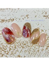 ネイルサロン クイル(QUILL)/1月大理石