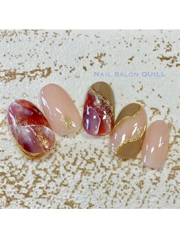 ネイルサロン クイル(QUILL)/1月大理石