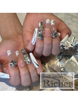 エスフィーネイルサロン リシェル(Esfy nailsalon Richer)/大理石ネイル