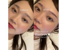 リノ セカンド(Lino second)/眉wax＋間引き/カット/メイク