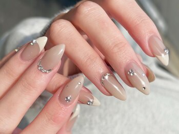 ネイルスペース ジェイズ ピンキー(NAIL SPACE J's PINKY)/ベージュワンホンネイル