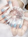 長さ出しギャルネイル☆