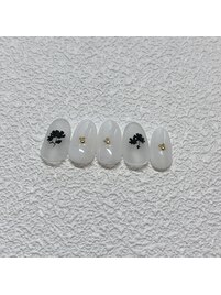 花 nail マット