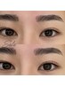 垢抜け☆太さ/形選べる♪なりたい眉毛へHＢL【眉毛パーマ＋眉ワックス】¥5500