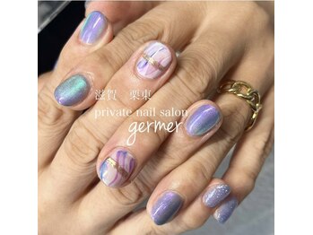 ブルーのマグネットを取り入れて