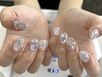 インザピンクリリー(in the pink LILY)/ホログラムネイル