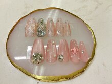 クイーンズネイル(Queeens nail)/大人のビジューアートネイル