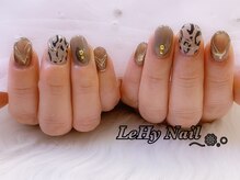 レヒネイル(LeHy nail)/ヒョウ柄ネイル