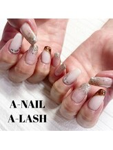 エーネイル エーラッシュ(A-NAIL A-LASH)/定額ハンドネイル【倉敷】