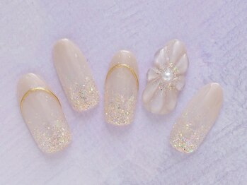 ネイルサロン ラグゼ(Nail salon Luxe)/ぷくぷくフラワーネイル