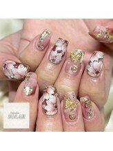 ソラール(SOLAR)/花柄ネイル☆ニュアンス