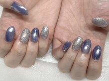 アングゥ ウル(ungu ul)/ブルー×シルバー/ニュアンス