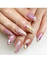 レッシュネイル サロンアンドスクール(RECH NAIL salon&school)/大理石風ニュアンスネイル