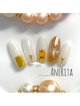 ネイルサロン アンリタ(nail salon AneRita)/ニュアンス☆ミラーネイル