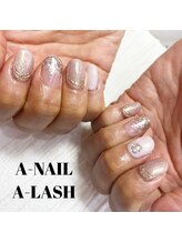 エーネイル エーラッシュ(A-NAIL A-LASH)/定額ハンドネイル【倉敷】