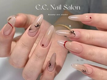 シーシーネイルサロン 池袋(C.C.Nail salon)/長さ出し持込みアート