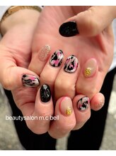 エムシーベル(m.c bell)/ヒョウ柄×蛍光色