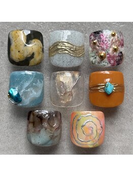 【フット】選べる親指アート