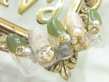 ネイルサロン ディーバ ギンザ(Nail salon Diva GINZA)/カーキエレガント　¥9500