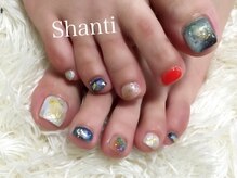 シャンティ ネイルサロン(Shanti nail salon)/春夏秋冬ニュアンスフットネイル