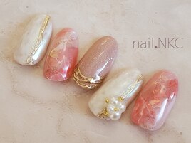 ピンクニュアンスネイル