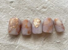 アイネイルズ 梅田店(I nails)/春奥行き水彩マット¥9200