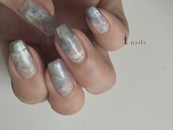 アイネイルズ 吉祥寺店(I nails)/オーロラブルーインクニュアンス