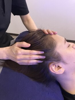 月のこころ 山形北店/側頭筋ほぐし