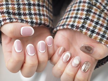 ヨヘン 芦屋店(YoHen)/アシンメトリーネイル