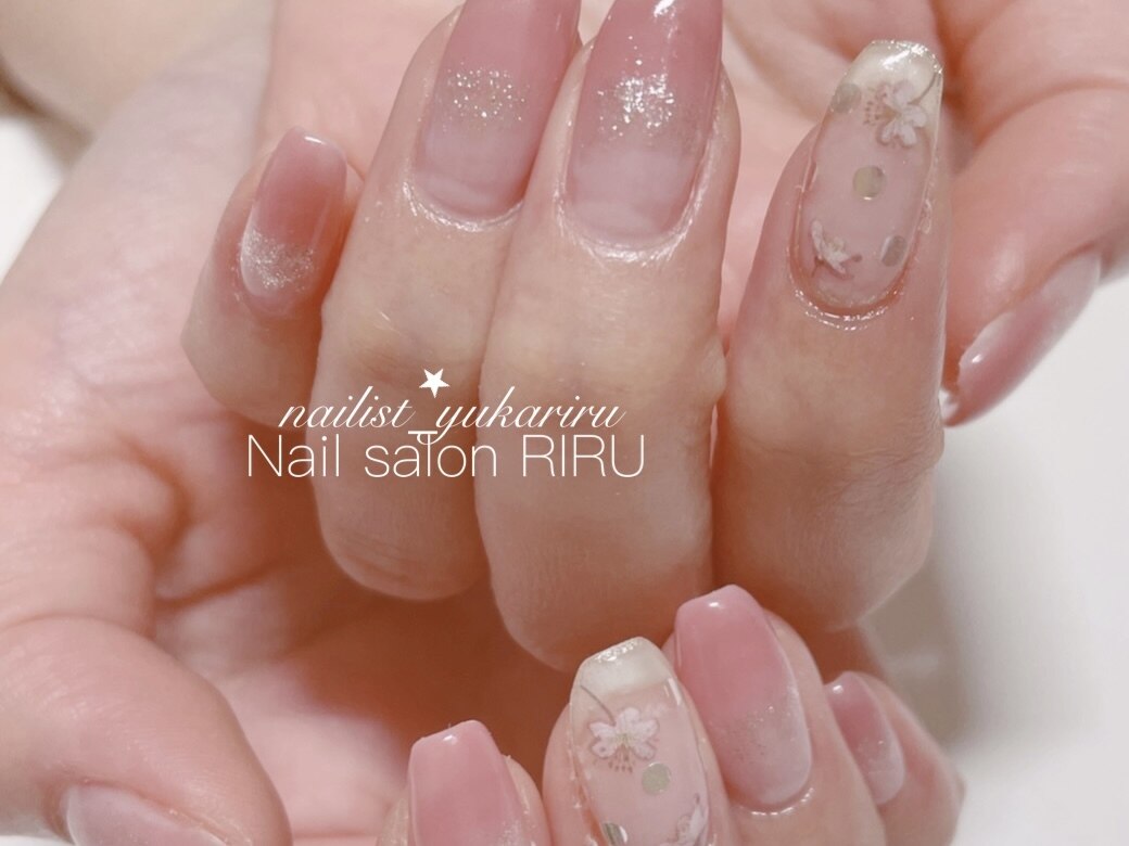 和 モダン 桜 サクラ 和柄 磨り硝子 ブラウン フリル シェード ランプ