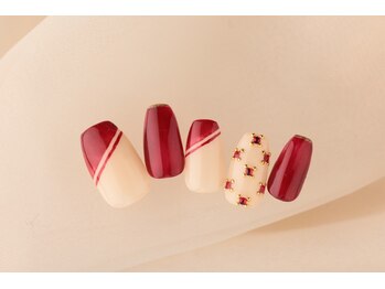 エムスラッシュ ネイル センター北店(M.SLASH)/シンプルガーリーネイル