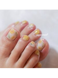 パラジェルフラワーフットネイル