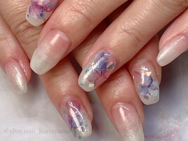 紫陽花ネイル☆
