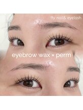 ティーネイルアンドアイラッシュ(tty)/美眉ワックス×まつ毛パーマ