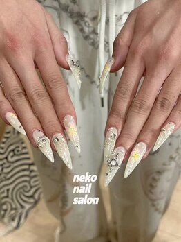 個性派　フラワー　ロング