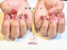 【秋桜ネイル】