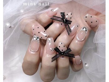 ミンズネイル(minsnail)/布リボンネイル