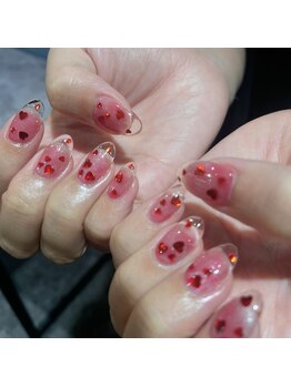 オーク ガーデン 中目黒(OAK garden)/ハートホロクリアネイル