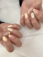 アニー(annie hair design)/人気のバターイエロー×リボン