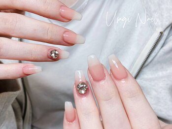 ウサギネイル 新大久保店(usagi nail)/マグネットフレンチ秋可愛い