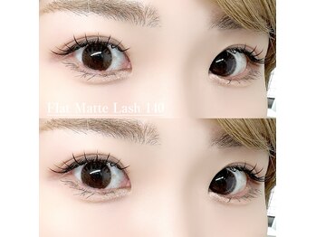 アイラッシュ ウィオラ(eyelash viola)/フラットマットラッシュ140本