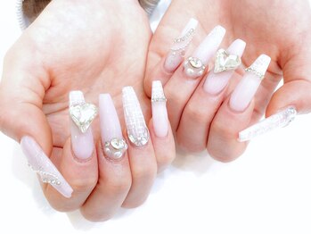 ネイルコレクション ベビーピンク(Baby Pink)/長さだしジェルチップ☆ツイード