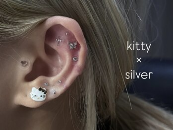 ブルー(BLUE)/耳ツボジュエリー★design¥4,000