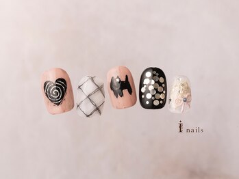 アイネイルズ 横浜EAST店(I-nails)/手描き個性派ホロネイル