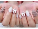 ニット&リボンネイル