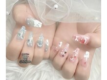 ゴテかわ(GOTE KAWA)/リボンネイル、春ネイル