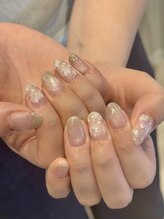 エン(enn)/pink mag × white flower