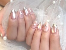 リッシュ ドゥ(RICHE deux)/チーク×変形ゴールドフレンチ