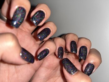 ルカ 原宿(lux)/ブラックラメネイル